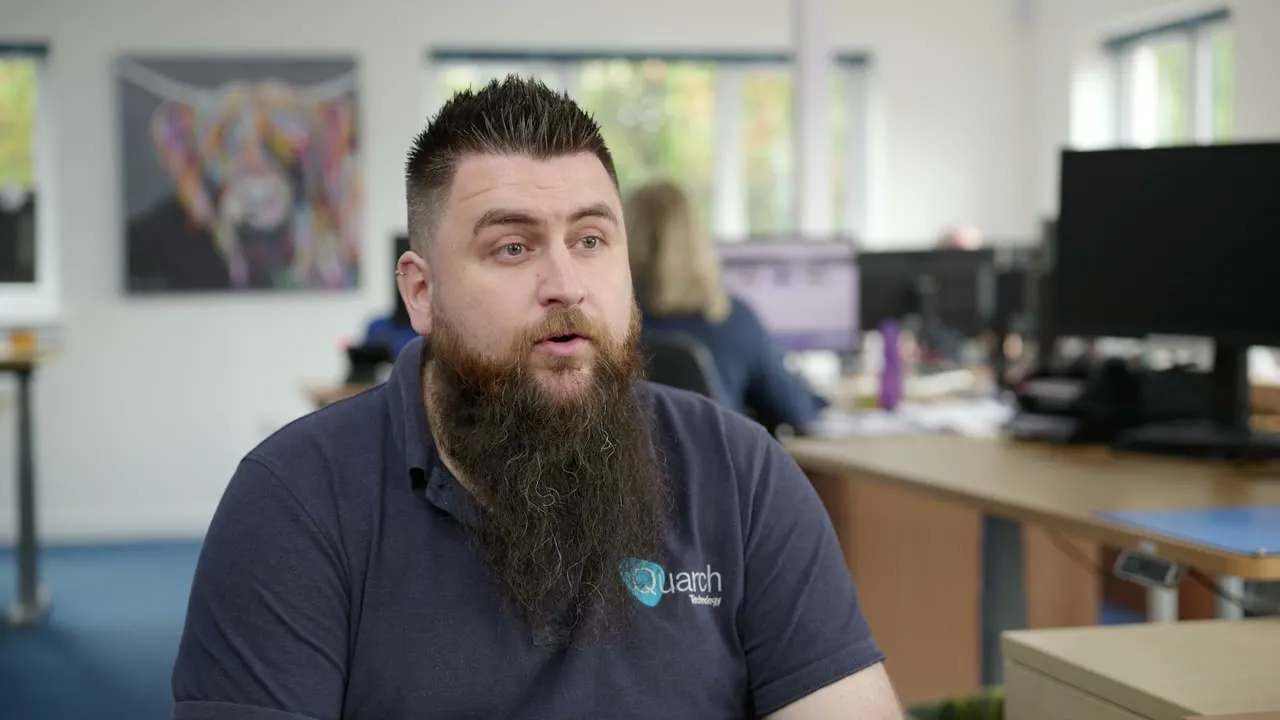 Quarch Technology team member talking about working at Quarch in Aviemore