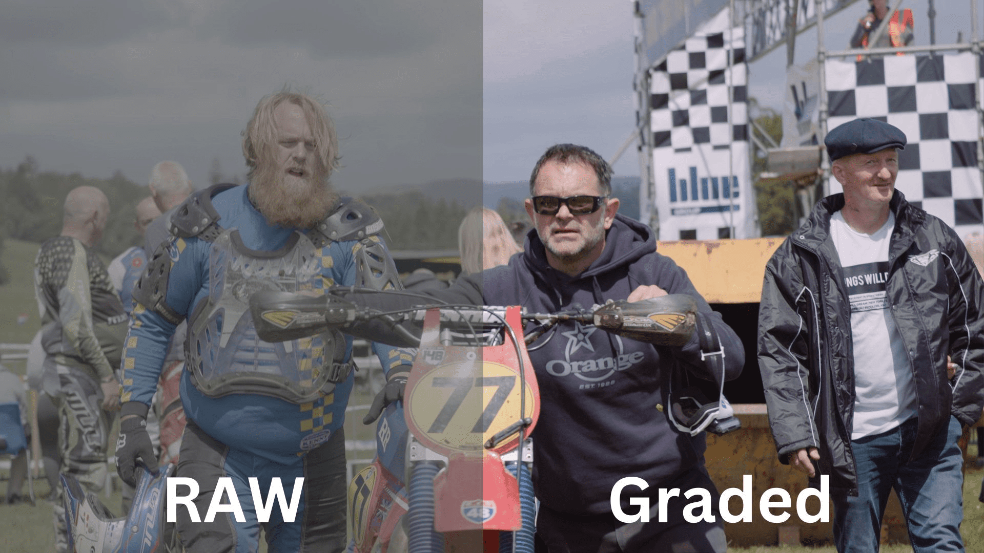 RAW vs Color Corrected Footage